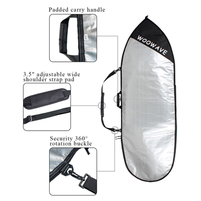 Durable Woowave personalizado Longboard SUP Bolso de cubierta Bolso de carga con 1,51kg de peso ligero