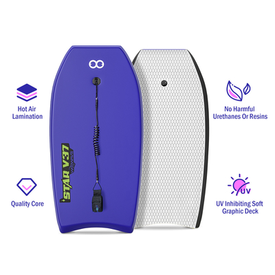 Tabla suave de 37 pulgadas para niños tabla de surf con correa y tabla de EPS peso 1.42 libras