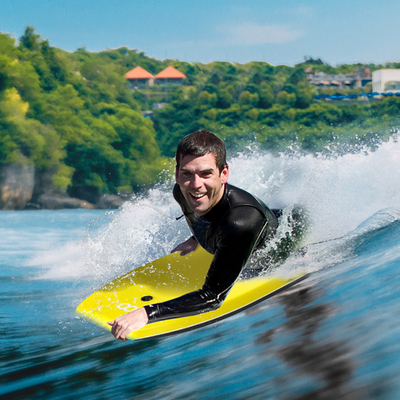 Tabla personalizada azul/amarillo/verde 37' tabla de espuma tabla de surf para nadar para divertirse en el agua