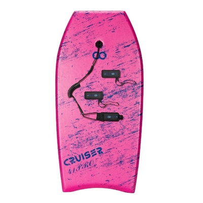 41 pulgadas niños Natación tabla de surf de cuerpo rosa tabla de cuerpo con correa EPS XPE material HDPE