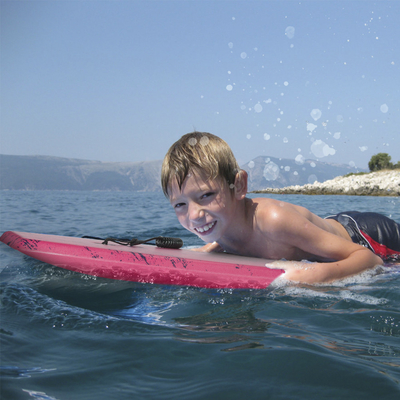 41 pulgadas niños Natación tabla de surf de cuerpo rosa tabla de cuerpo con correa EPS XPE material HDPE