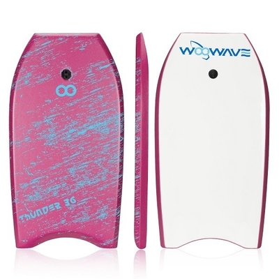 Bodyboard de espuma de 36 pulgadas con correa y aletas nivel de principiante 1.42lbs profesional WOOWAVE
