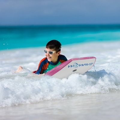Bodyboard de espuma de 36 pulgadas con correa y aletas nivel de principiante 1.42lbs profesional WOOWAVE