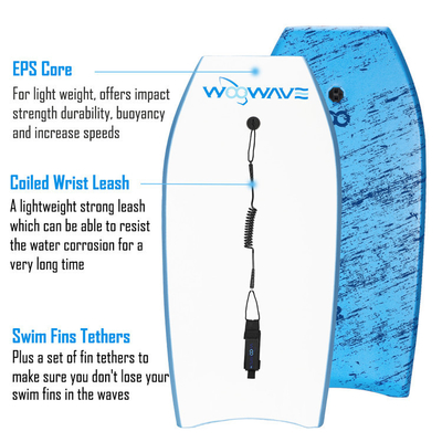 Mejorar su juego de surf Woowave EPS XPE HDPE Cuerpo de tablero de espuma con correa de surf