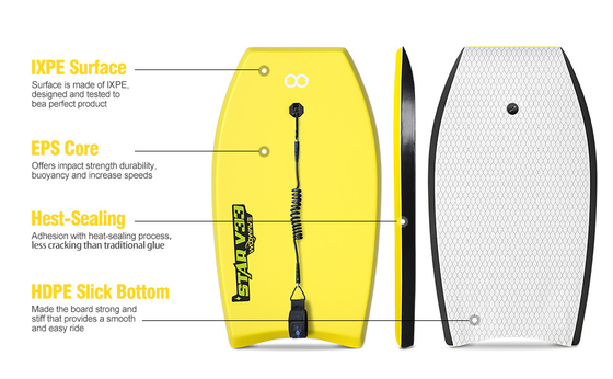 Ligero 6 pies 37' de tabla de surf de espuma tabla de cuerpo para piscina y océano 1.8 libras peso de la tabla