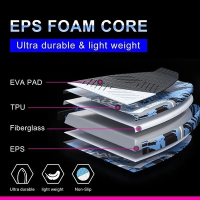 Tabla de surf de fibra de carbono personalizada de 125,5 * 52cm para niños y adultos Woowave OEM / ODM