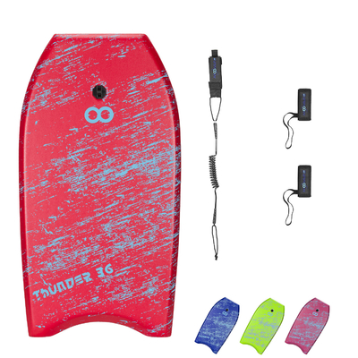 Bodyboard de surf de 36 pulgadas con correa y aletas hechas de EPS PP PE espuma HDPE