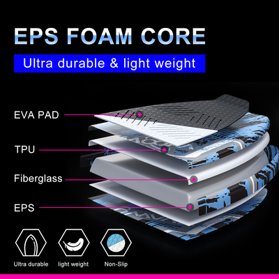 49' profesional Wakesurf de fibra de vidrio Stand Up Paddle Board para los entusiastas del surf