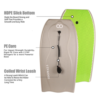 WOOWAVE Outlet Bodyboards de surf para la playa 42,5 pulgadas longitud 120-200 libras peso del piloto
