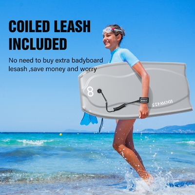 22Bodyboard de surf de.5 pulgadas con bastón de carbono dentro de soporte y diseño ligero